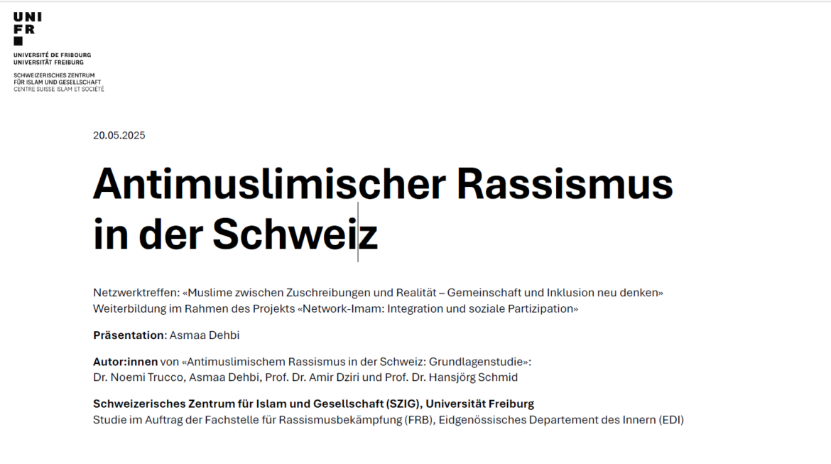 Antimuslimischer Rassismus in der Schweiz